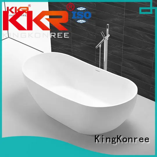 KingKonree finish resin stone bathtub ODM for bathroom 1