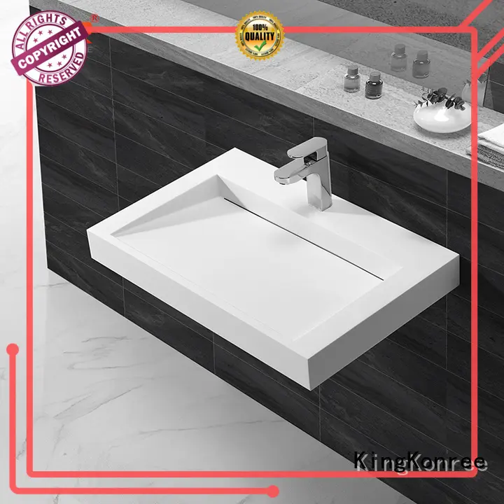 KingKonree washing wall hung bathroom basins customized for toilet 1