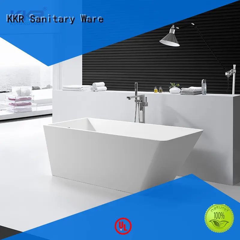 KingKonree marble acrylic freestanding tub at discount 1