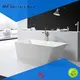 KingKonree marble acrylic freestanding tub at discount 1