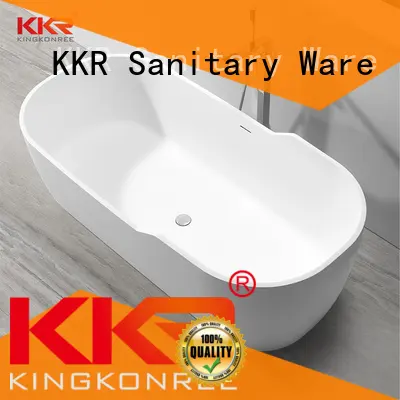 KingKonree round freestanding bathtub at discount for bathroom 1
