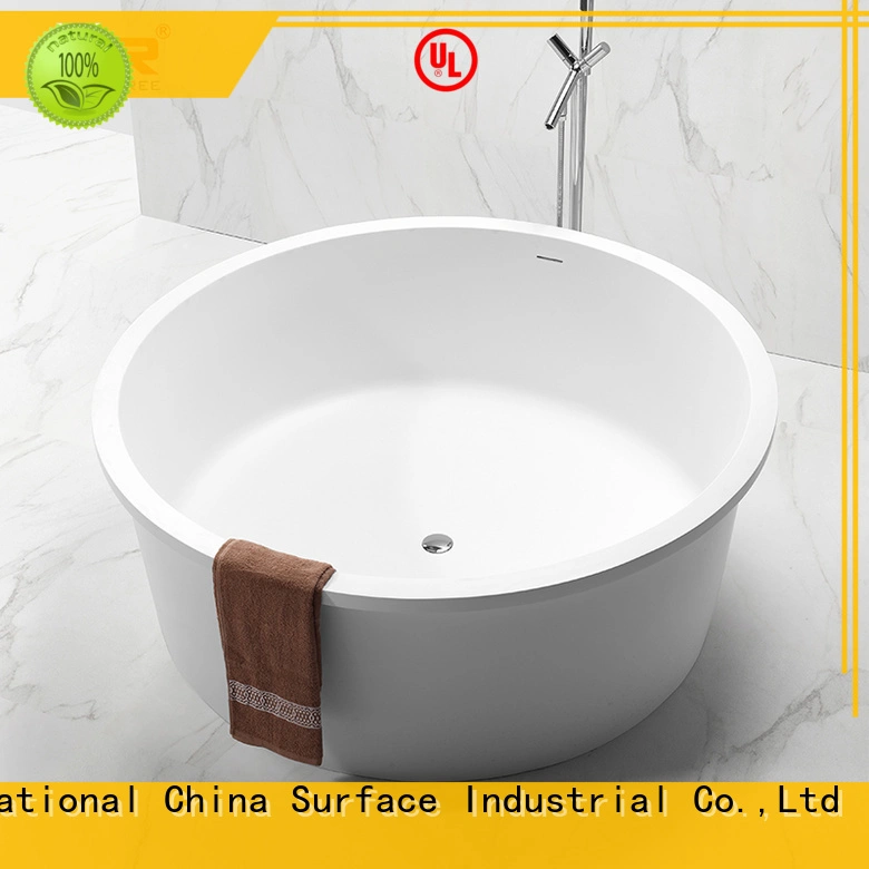 KingKonree overflow round freestanding bathtub OEM 1