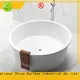 KingKonree overflow round freestanding bathtub OEM 1