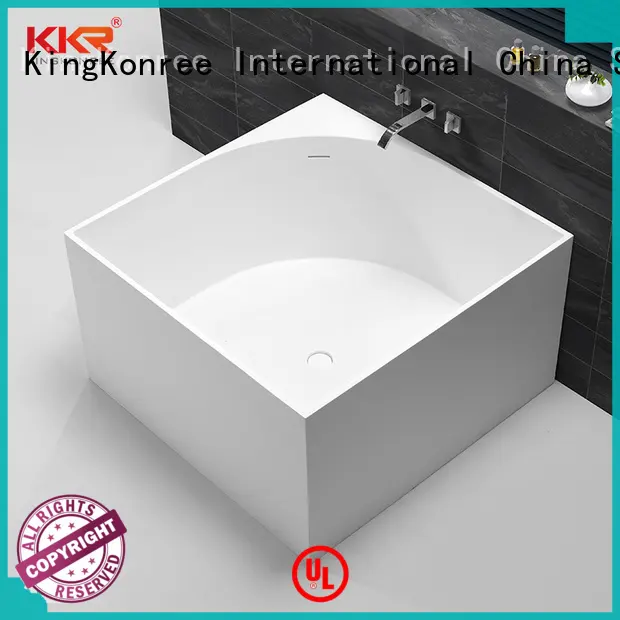 KingKonree resin stone bathtub custom for shower room 1