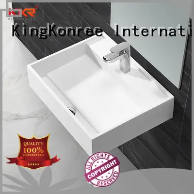 KingKonree mounted wall hung cloakroom basin design for hotel 1