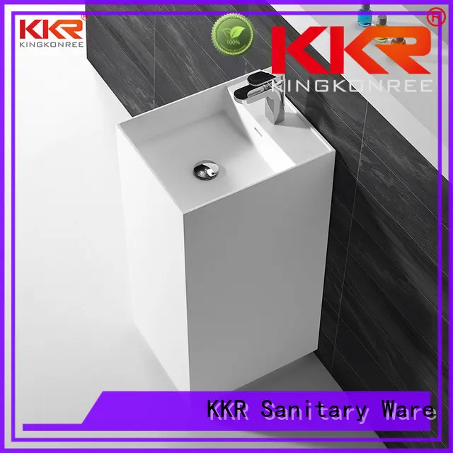 KingKonree high-quality solid surface basin highly-rated for hotel 1