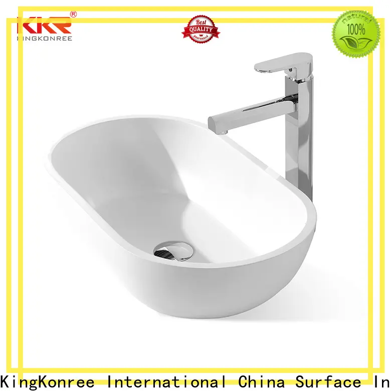 KingKonree pure above counter vessel sink at discount for restaurant 1