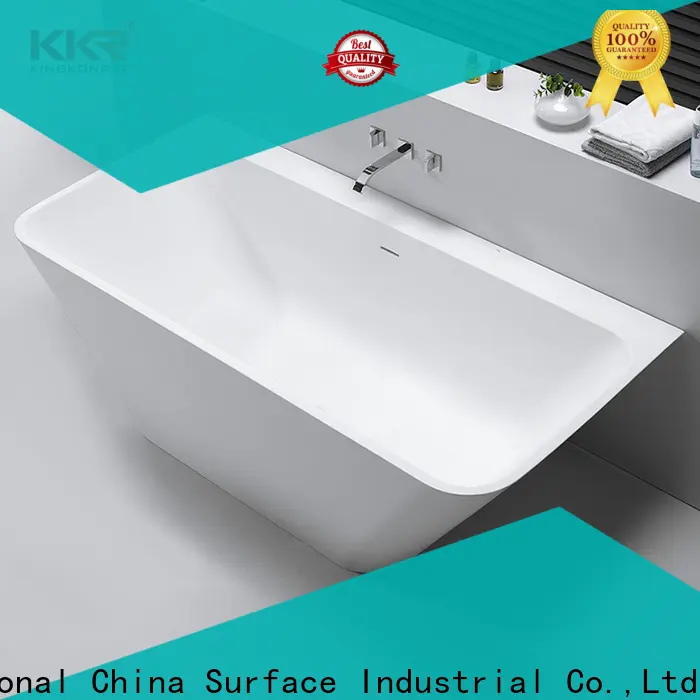 KingKonree standard solid surface bathtub free design for family decoration 1