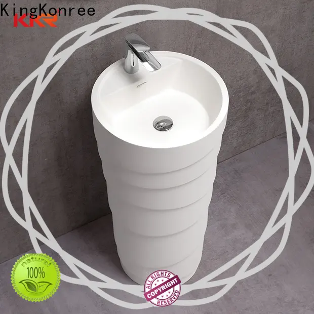 resin freestanding basin supplier for motel 1