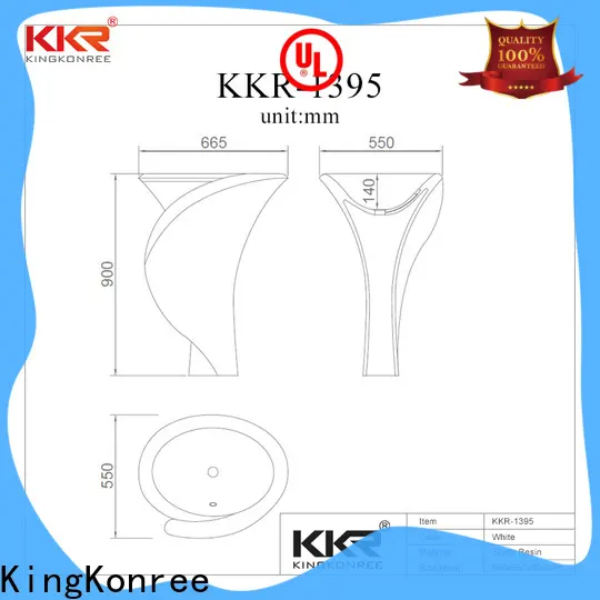 KingKonree stand alone bathroom sink manufacturer for bathroom 1
