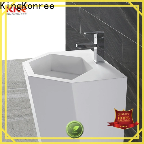 KingKonree rectangle free standing wash basin customized for hotel 1
