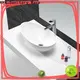 KingKonree black above counter vessel sink design for hotel 1