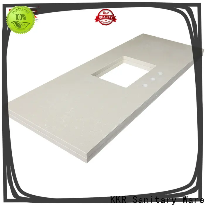KingKonree artificial custom vanity tops sink for motel 1