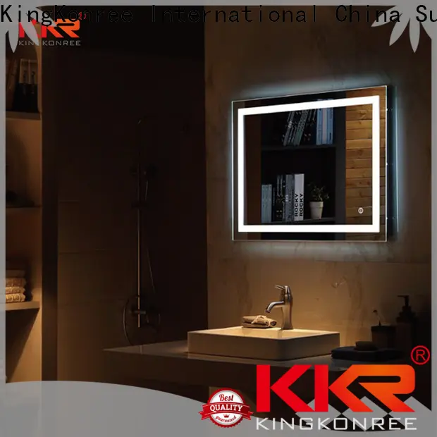KingKonree large vanity mirror customized design for toilet 1