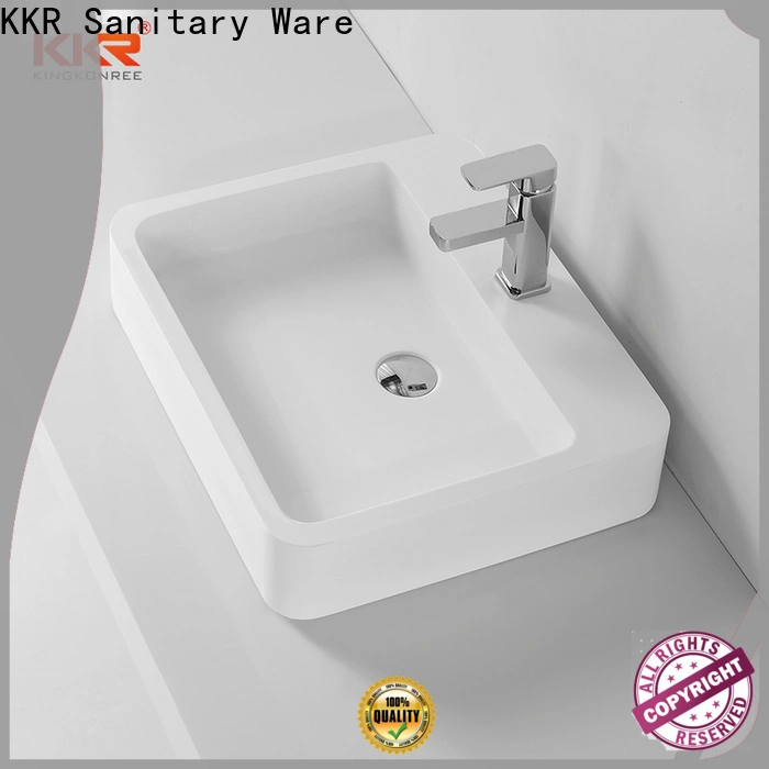 KingKonree above counter vessel sink customized for hotel 1