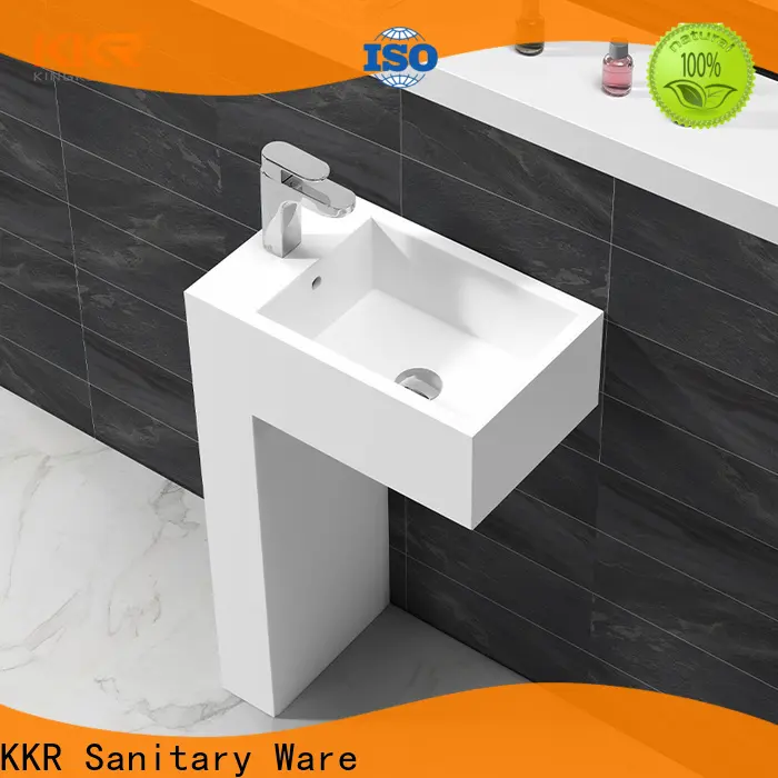 KingKonree freestanding pedestal sink customized for hotel 1