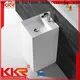 KingKonree rectangle freestanding pedestal sink supplier for hotel 1