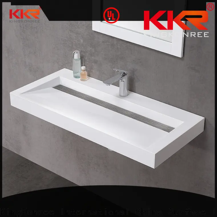KingKonree acrylic wall basin sink for toilet 1