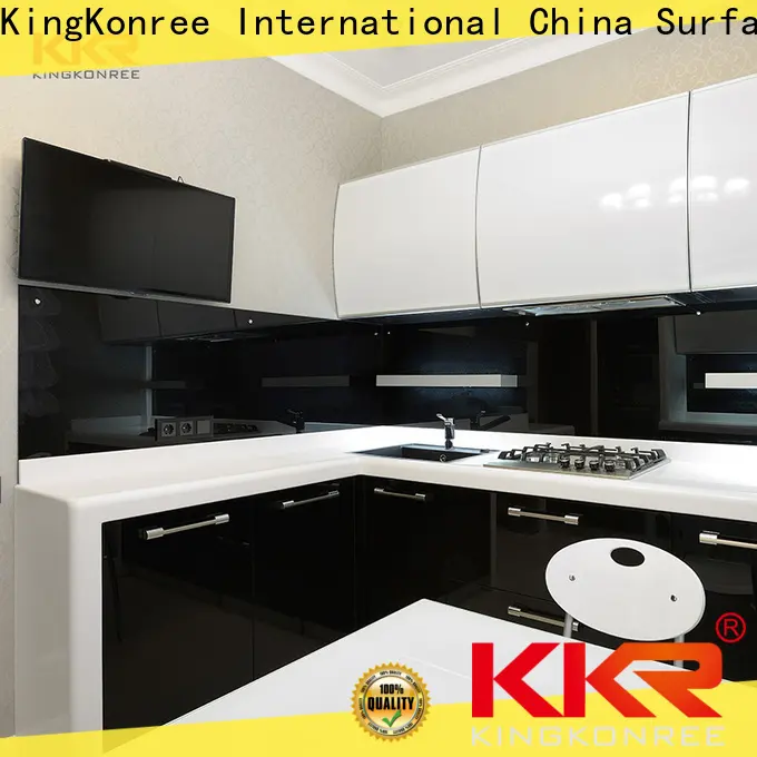 KingKonree circle solid surface kitchen worktops manufacturer for home 1
