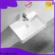brown wall hung cloakroom basin supplier for bathroom 1