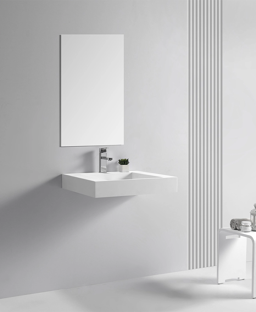 moden stone wall mount sink supplier for bathroom 2
