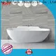 KingKonree overflow solid surface freestanding tub free design for bathroom 1