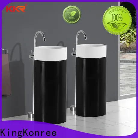 black free standing wash basin supplier for bathroom 1