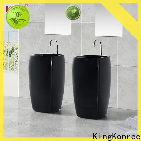 artificial floor standing basin factory price for hotel 1