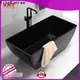 KingKonree black small stand alone bathtub OEM 1