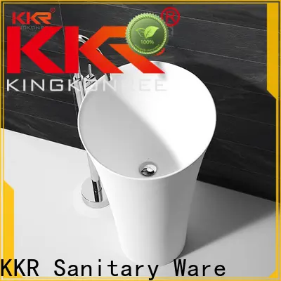 KingKonree gel stand alone bathroom sink supplier for motel 1