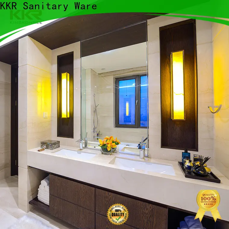 KingKonree royal solid surface bathroom countertops sink for home 1