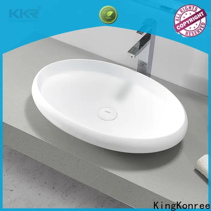 KingKonree durable above counter sink bowl cheap sample for room 1