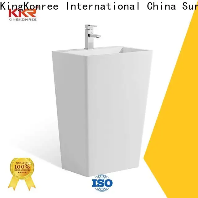 KingKonree resin free standing wash basin customized for bathroom 1