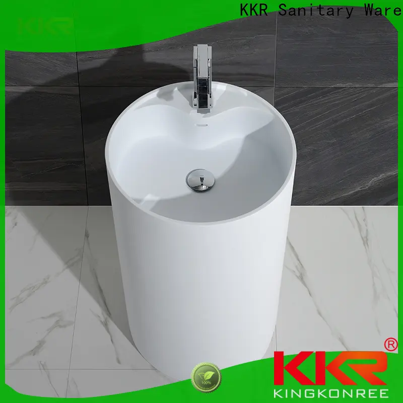 KingKonree rectangle floor standing basin supplier for motel 1