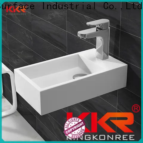 artificial wall hung bathroom basins customized for home 1