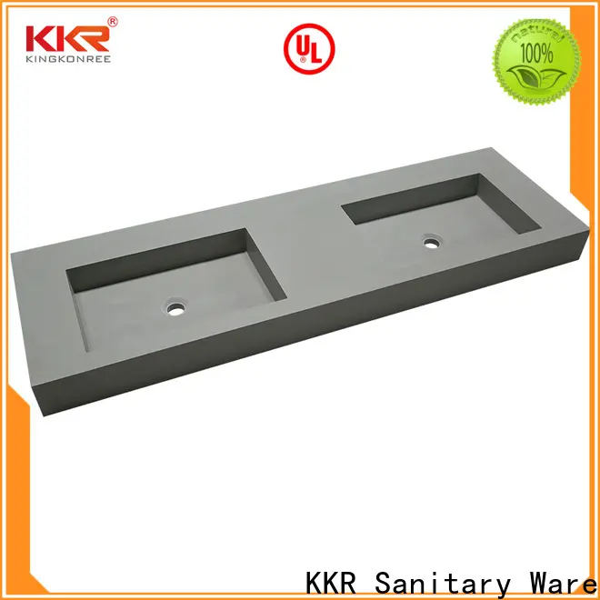 KingKonree concrete wall mounted wash basins customized for home 1