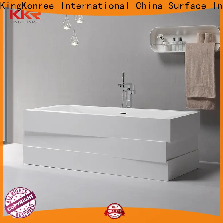 KingKonree black contemporary freestanding bath OEM 1