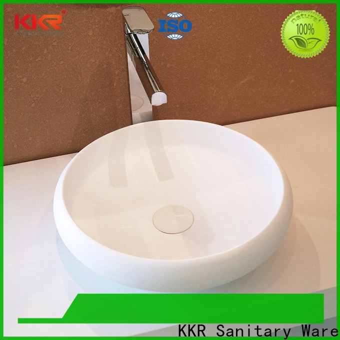 KingKonree white top mount bathroom sink design for restaurant 1
