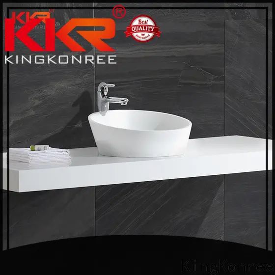 KingKonree top mount bathroom sink design for hotel 1