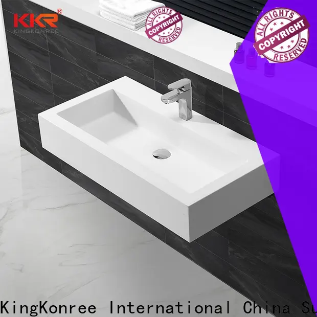 KingKonree acrylic wall basin sink for bathroom 1