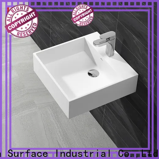 KingKonree white wall mounted wash basins customized for hotel 1
