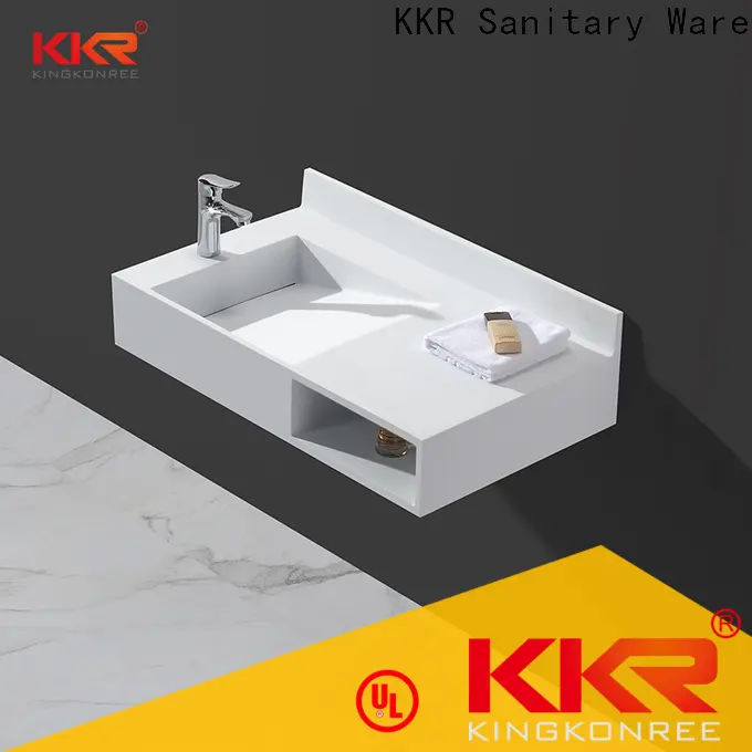 KingKonree rectangle wall hung bathroom basins manufacturer for bathroom 1