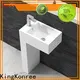 KingKonree floor standing basin factory price for motel 1