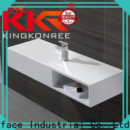 KingKonree fancy wall mounted wash basins design for hotel 1