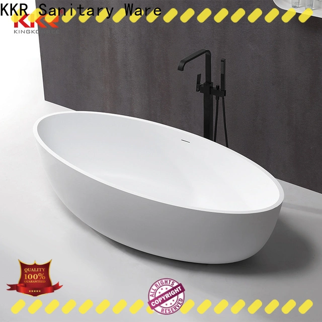 KingKonree finish stone resin freestanding bath at discount for bathroom 1