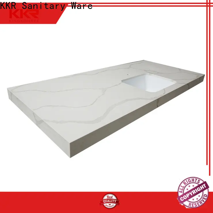 L shape solid surface kitchen worktops factory price for home 1