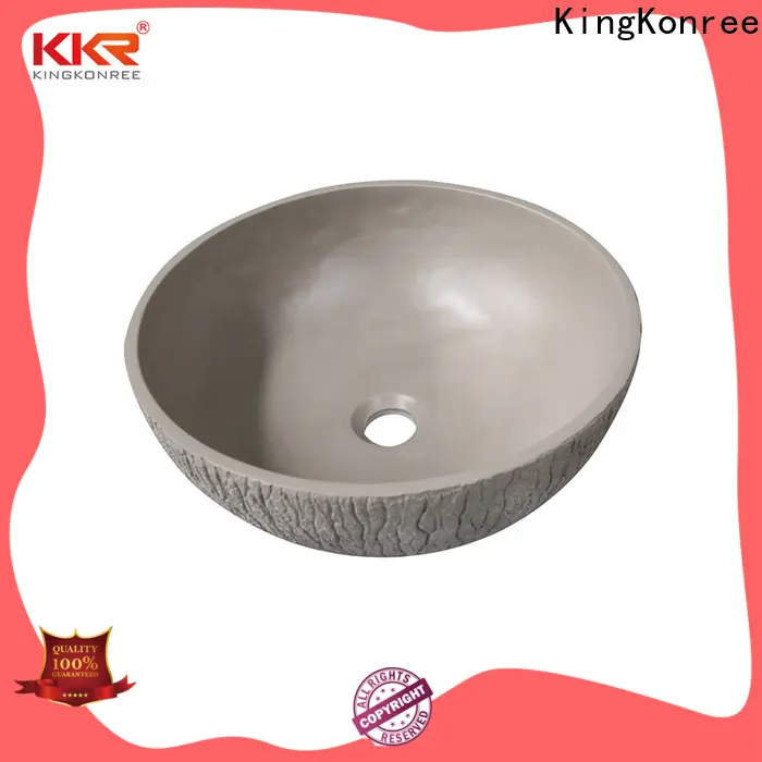 KingKonree approved top mount bathroom sink design for restaurant 1