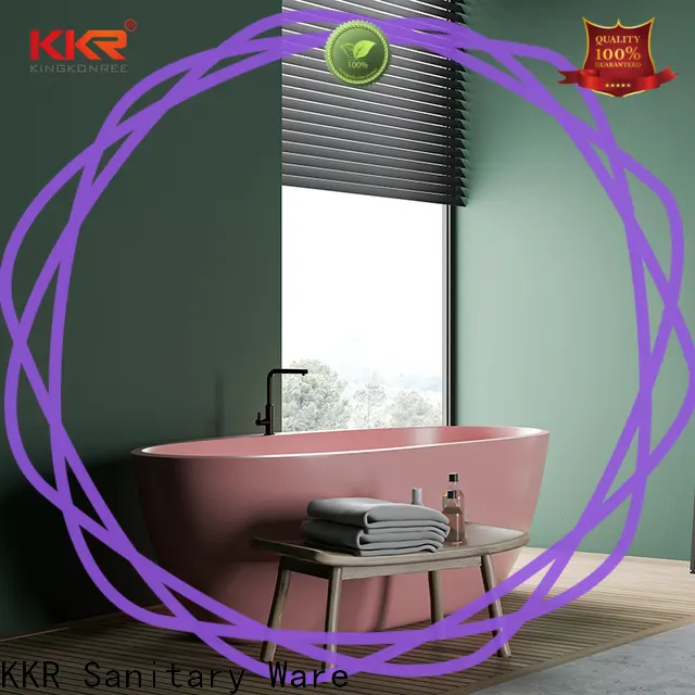 KingKonree solid surface freestanding tub OEM for family decoration 1