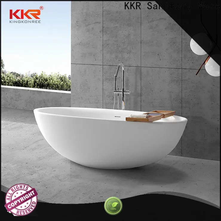 KingKonree stone resin freestanding bath ODM for family decoration 1