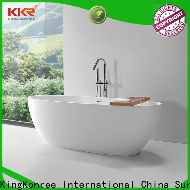 KingKonree resin stone bathtub free design for bathroom 1